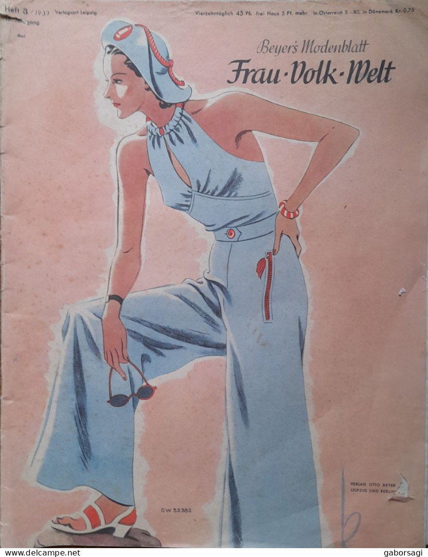 Beyer's Modenblatt - Frau-Volk-Welt   16. Jahrgang Heft 3/1937 - Mode