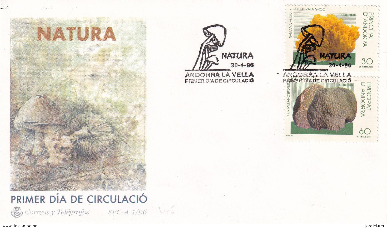 FDC 1996 - Lettres & Documents