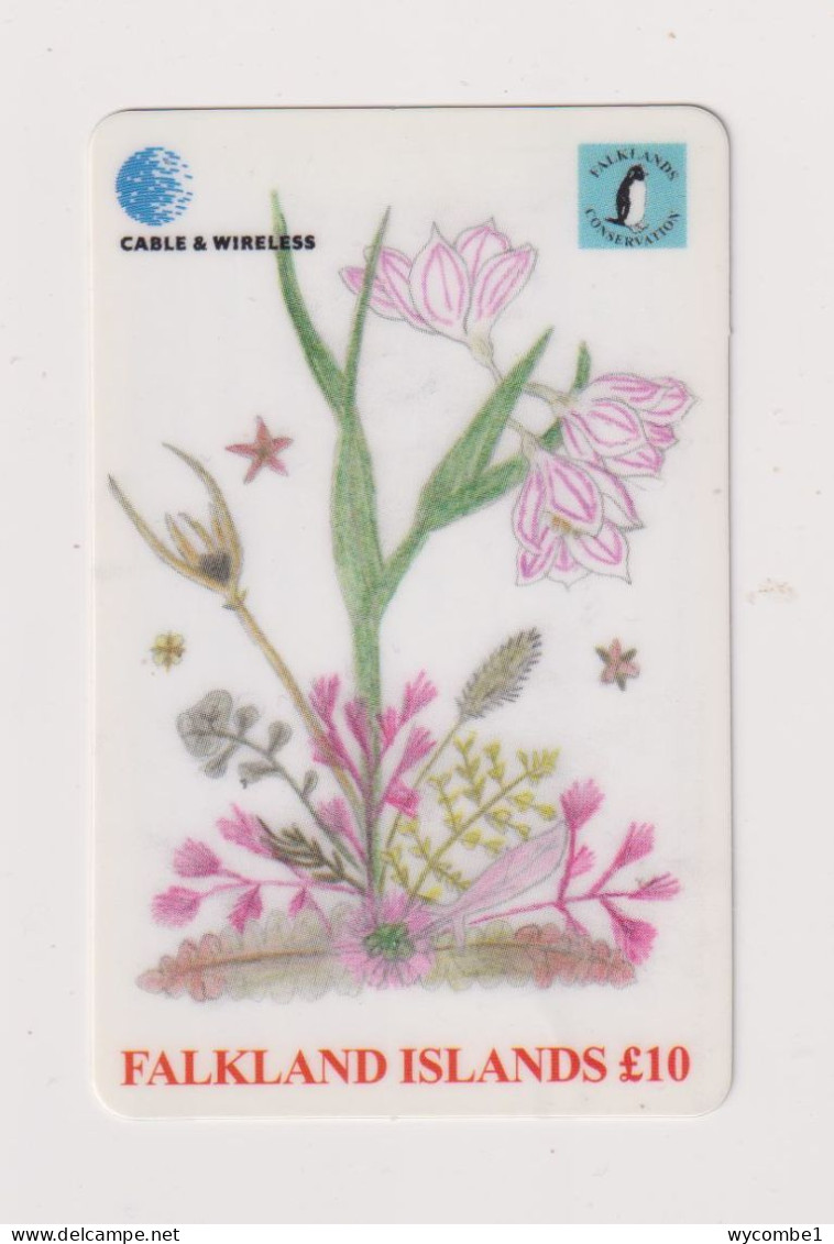 FALKLAND ISLANDS - Wild Flower Remote Phonecard - Falkland Islands