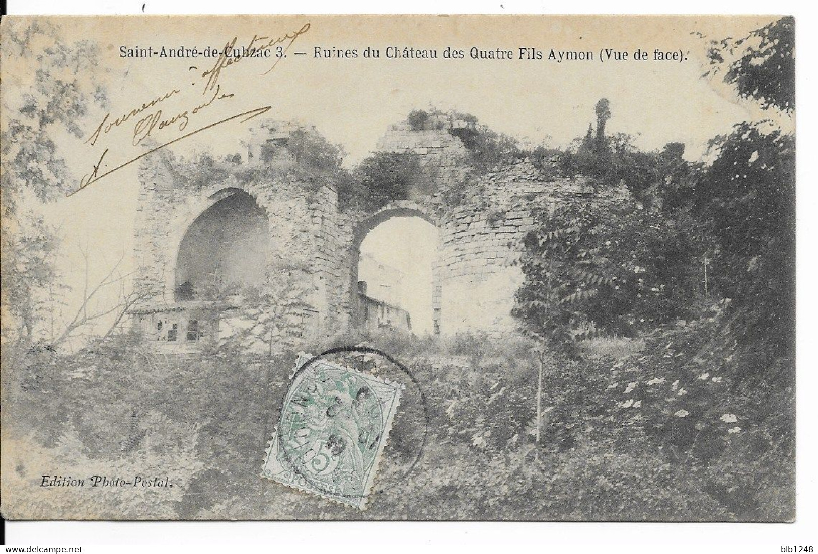 [33] Gironde > Saint André De Cubzac  Ruines Du Chateau Des Quatre Fils Aymon - Cubzac-les-Ponts