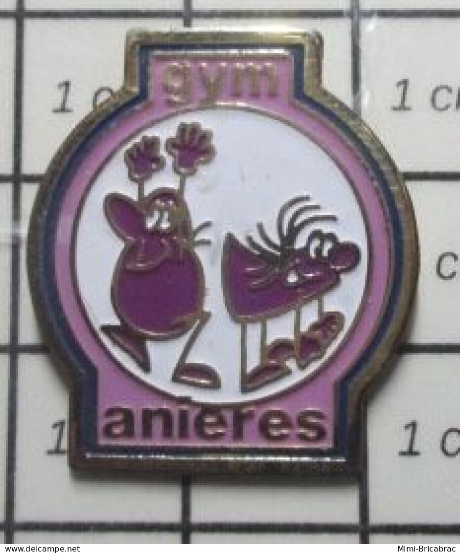 1417 Pin's Pins / Beau Et Rare / SPORTS / GYM GUMNASTIQUE ANIERES - Gymnastique