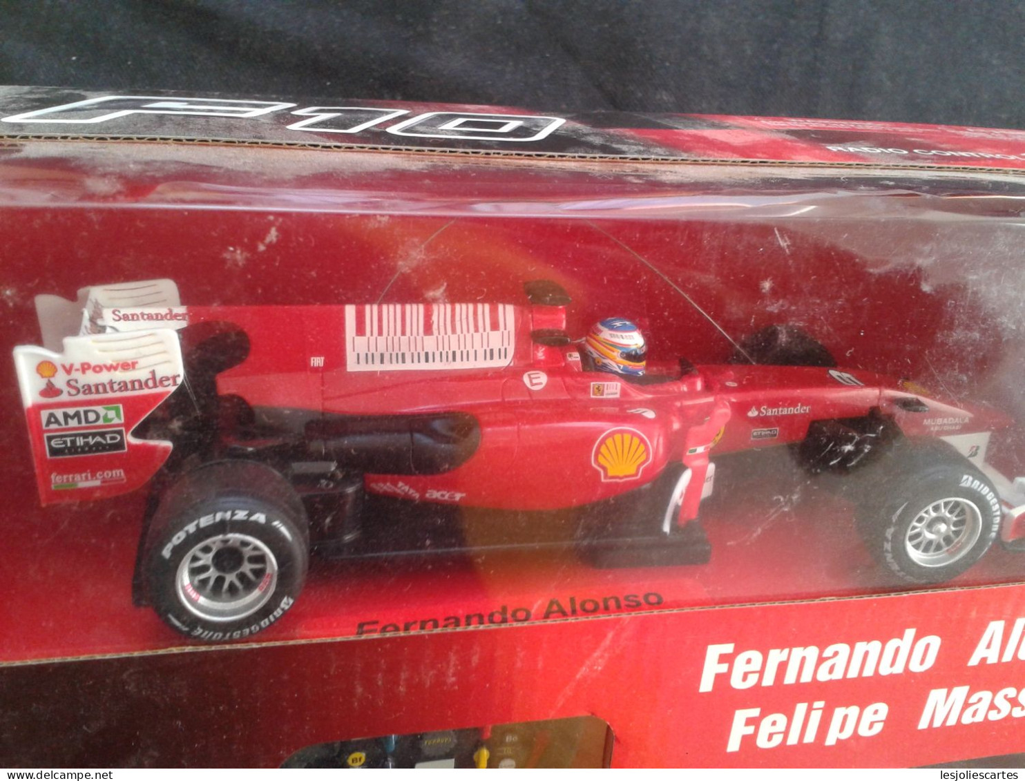 Newray 1/24 Ferrari F10 F1 Rc Formule 1 Alonso Massa Racing 1:24 Plus Casque 1/6 - Modelli Dinamici (radiocomandati)