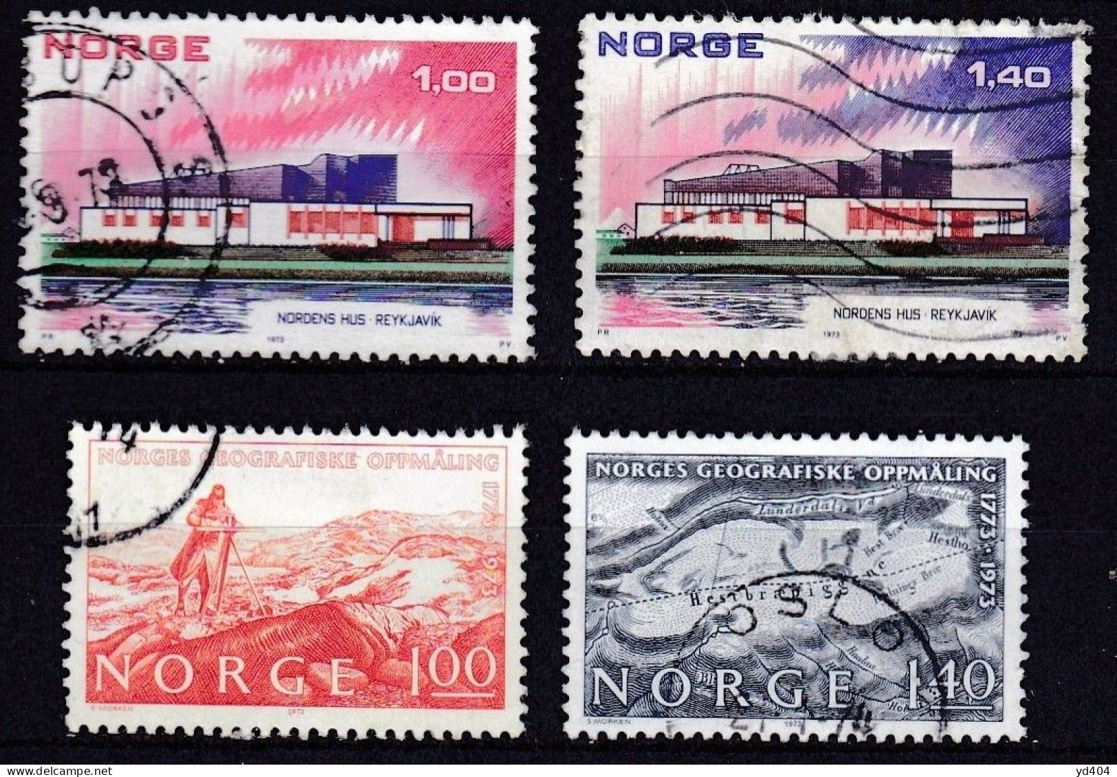 NO087 – NORVEGE - NORWAY – 1973 – FULL YEAR SET – Y&T # 614/31 USED 15,70 € - Gebraucht