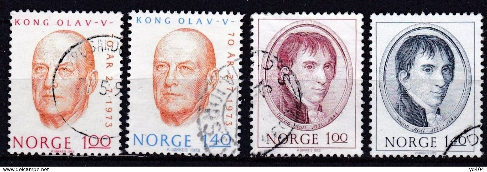 NO087 – NORVEGE - NORWAY – 1973 – FULL YEAR SET – Y&T # 614/31 USED 15,70 € - Gebraucht