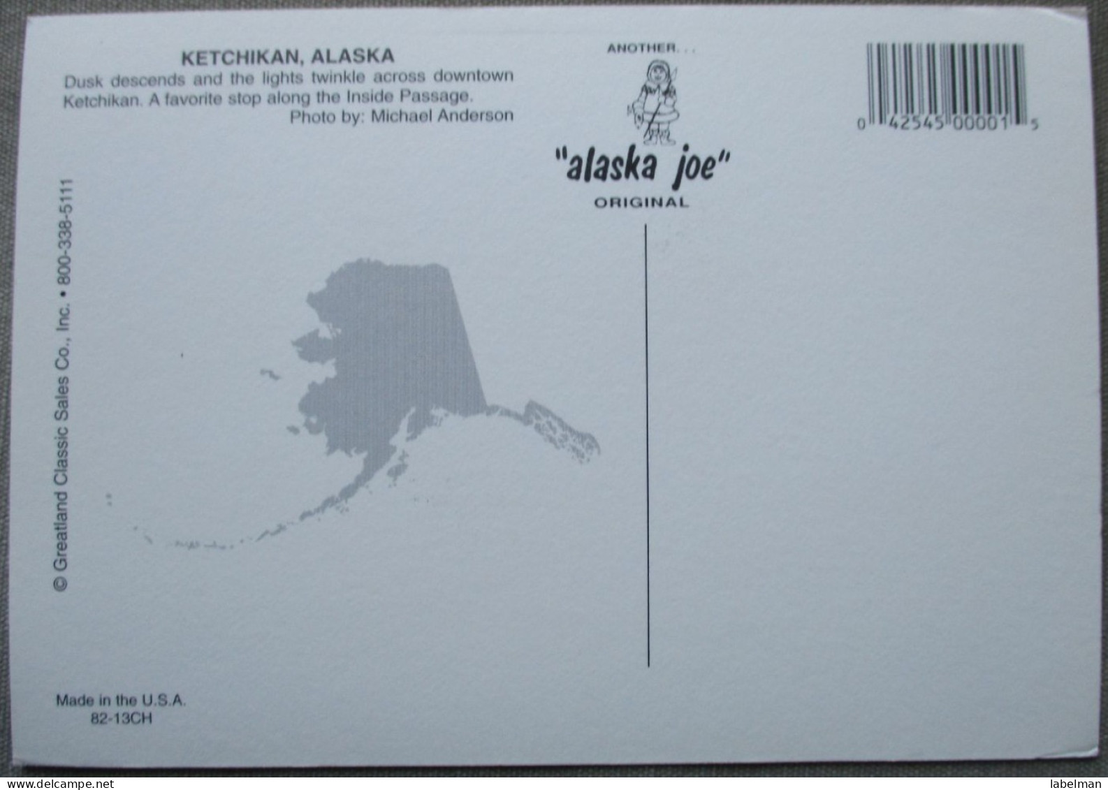 USA UNITED STATES ALASKA KETCHIKAN KARTE CARD POSTCARD CARTE POSTALE ANSICHTSKARTE CARTOLINA POSTKARTE - Atlanta
