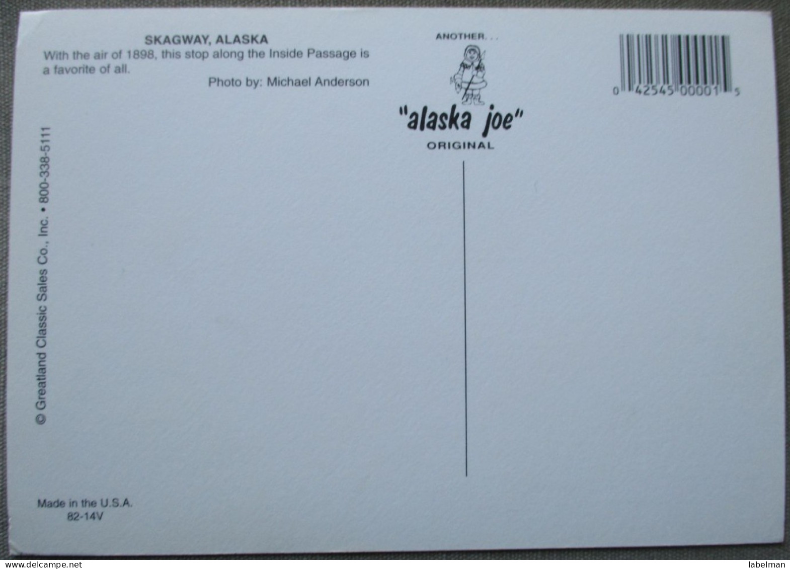 USA UNITED STATES ALASKA SKAGWAY KARTE CARD POSTCARD CARTE POSTALE ANSICHTSKARTE CARTOLINA POSTKARTE - Atlanta