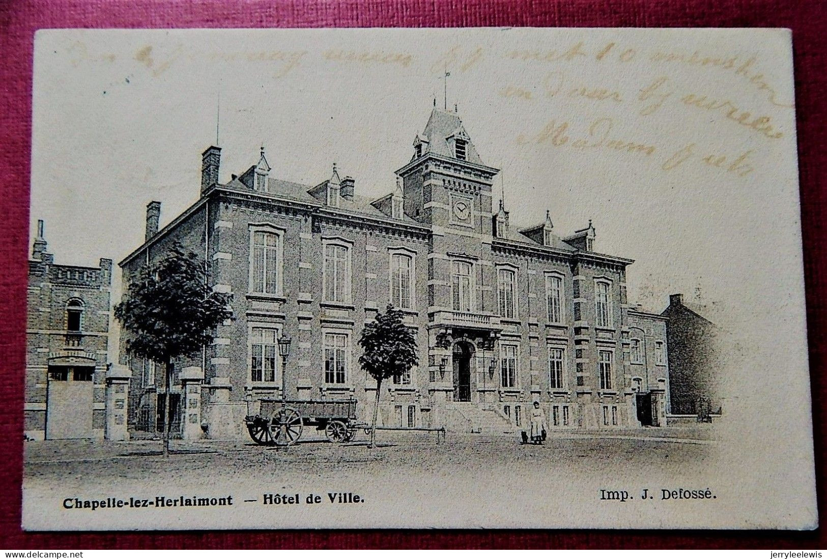 CHAPELLE LEZ HERLAIMONT - Hôtel De Ville  -  1902 - Chapelle-lez-Herlaimont