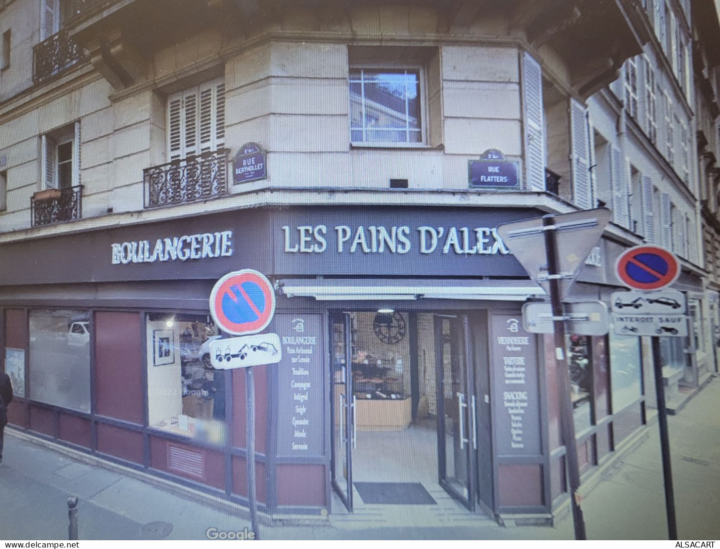 Paris X Ième Carte Photo Patisserie Vigier Rue Berthollet, Actuellement Les Pains D'alex . Rare - Pubs, Hotels, Restaurants