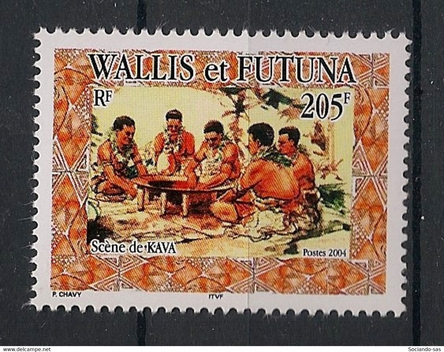 WALLIS ET FUTUNA - 2004 - N°YT. 617 - Scène De Kava - Neuf Luxe ** / MNH / Postfrisch - Neufs