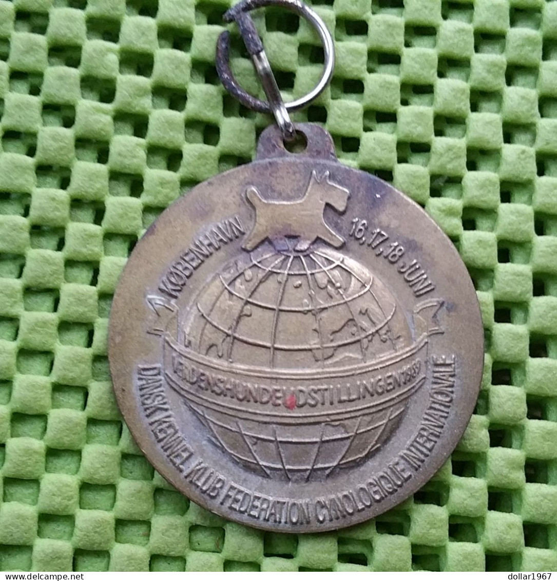 Medaille - Dog -  København Verdenshundevddstillingen 1989.-  Original Foto  !! Medallion Denmark - Andere & Zonder Classificatie