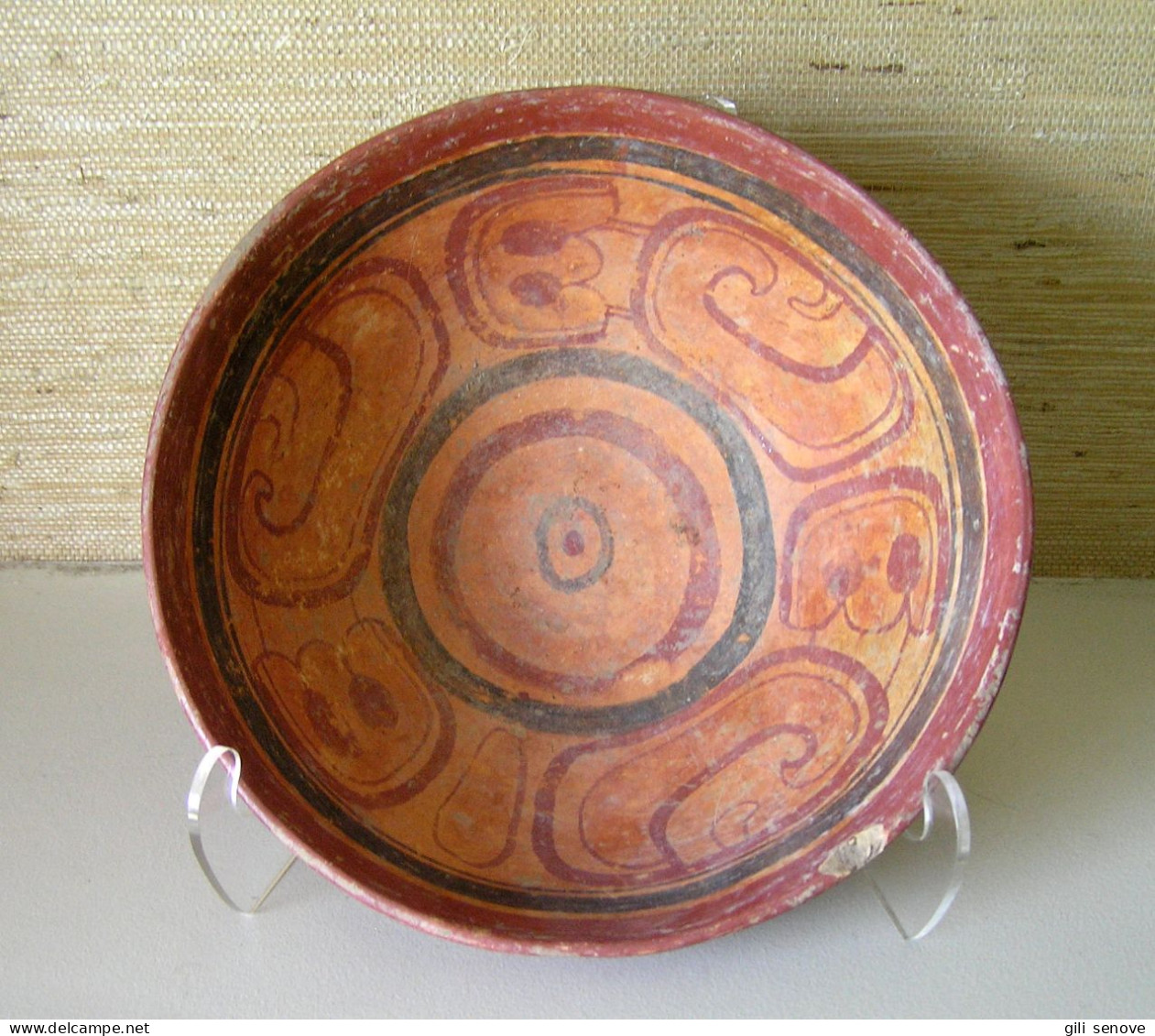 Pre-Columbian Mayan Polychrome Pottery Bowl - Archäologie