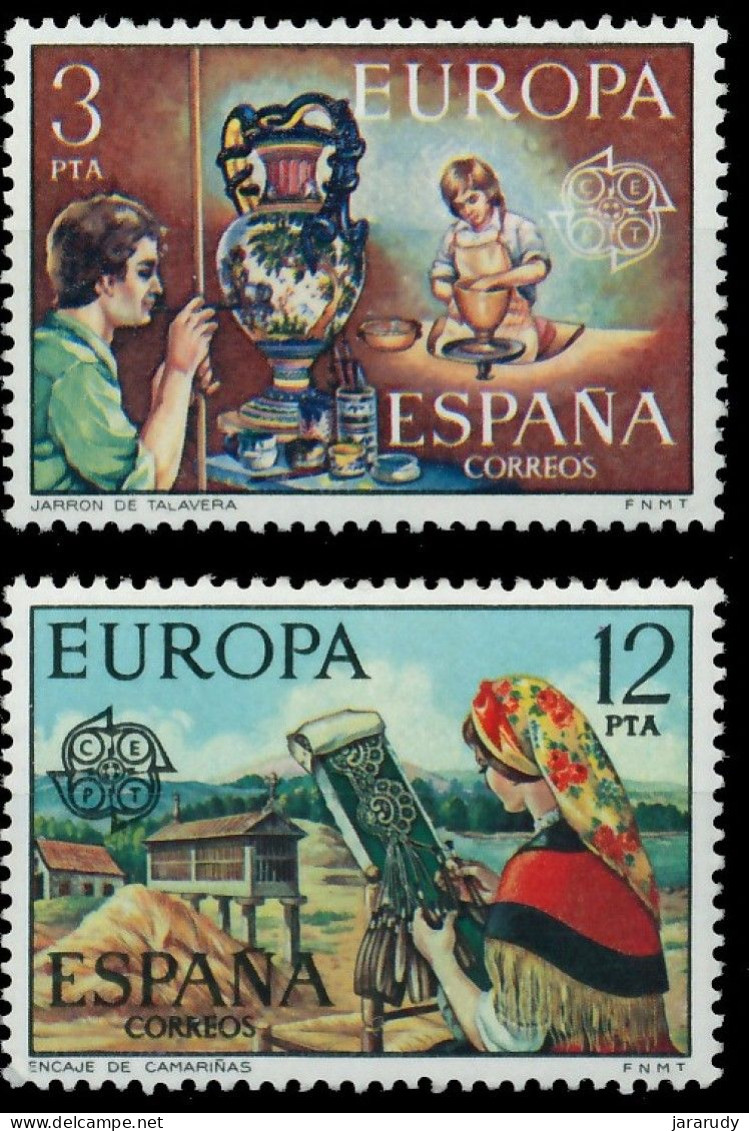 ESPAÑA EUROPA CEPT 1976 Yv 1961/2 MNH - 1976