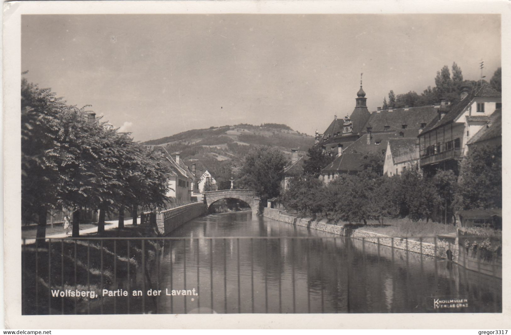 E4072) WOLFSBERG - Partie An Der Lavant - FOTO AK - Brücke - Allee - Häuser 1940 - Wolfsberg