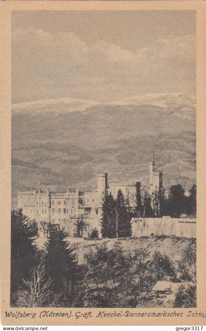 E4073) WOLFSBERG - Kärnten - Gräfl. Henckel Donnermarksches Schloß - ALT ! 1922 - Wolfsberg