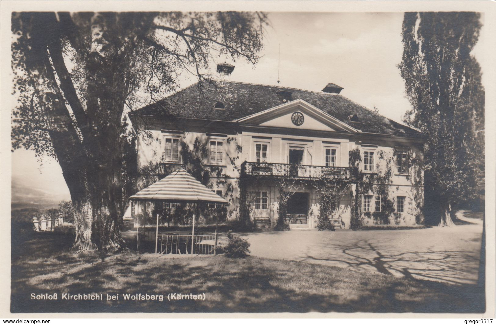 E4074) WOLFSBERG - Schloß KIRCHBICHL Bei Wolfsberg In Kärnten - Tolle FOTO AK Mit Pavillon Vor Dem Schloß - Wolfsberg