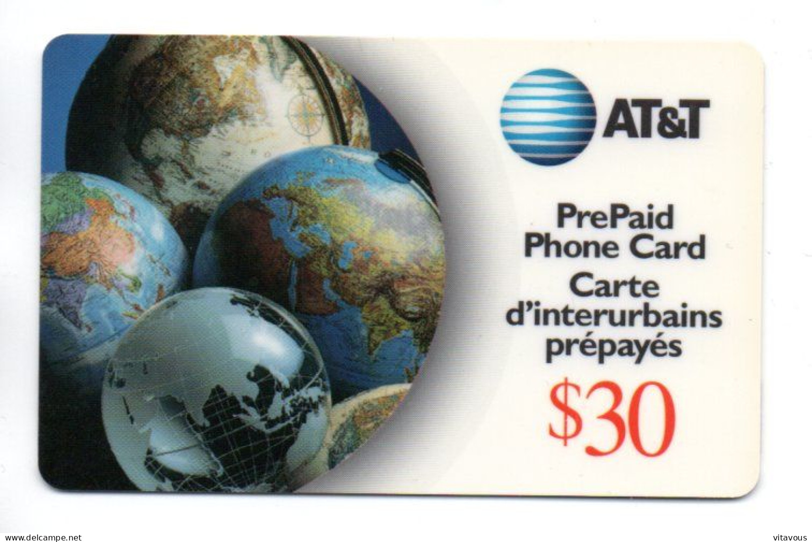 Mappemonde Globe Terre Carte Prépayée CANADA Card ( D 1005) - Canada