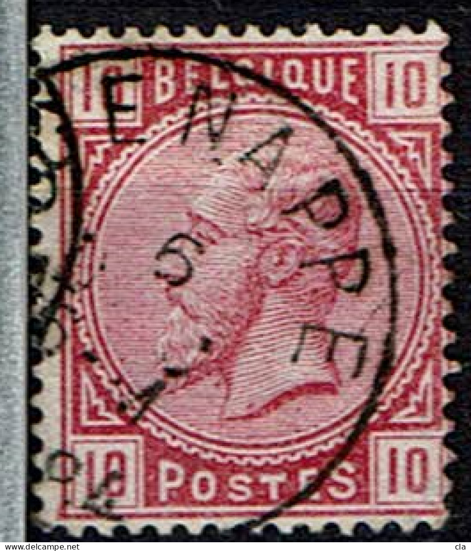 38  Obl  Genappe  + 4 - 1883 Leopold II