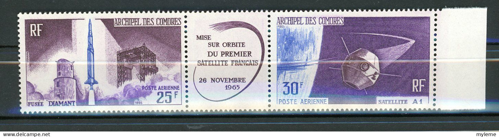 AH-9 Comores Hammaguir Bord De Feuille ** Droite Ou Gauche Luxe .   A Saisir !!! - 1966 Lancement 1e Satellite Française à Hammaguir