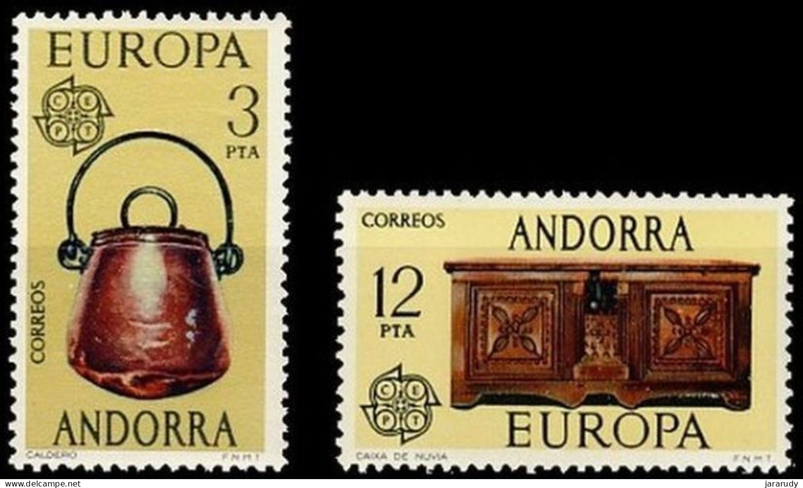ANDORRA ESPAÑOLA EUROPA CEPT 1976 Yv 94/5 MNH - 1976