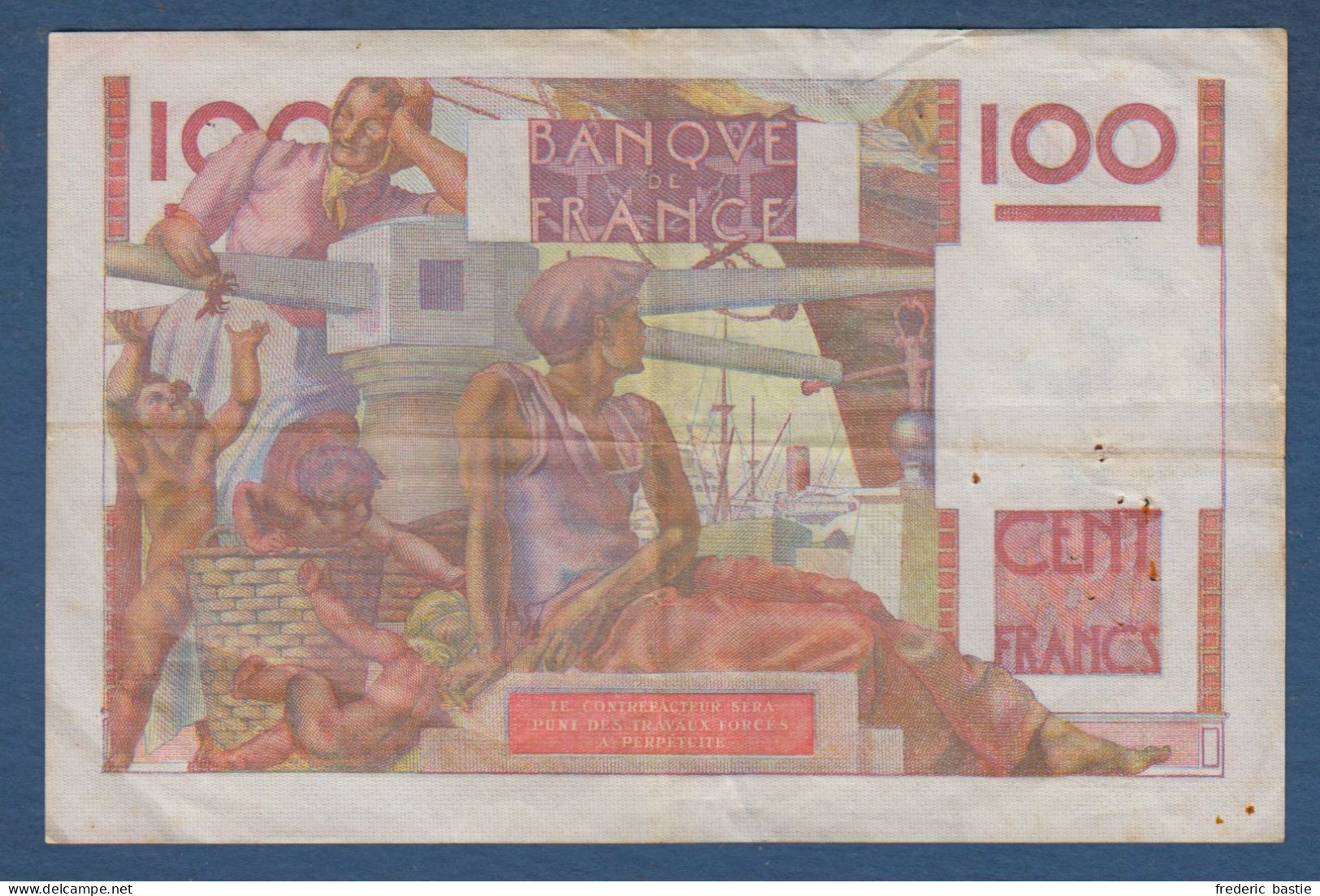 Billet 100 F  Jeune Paysan Du 19 - 5 - 1949 - 100 F 1945-1954 ''Jeune Paysan''