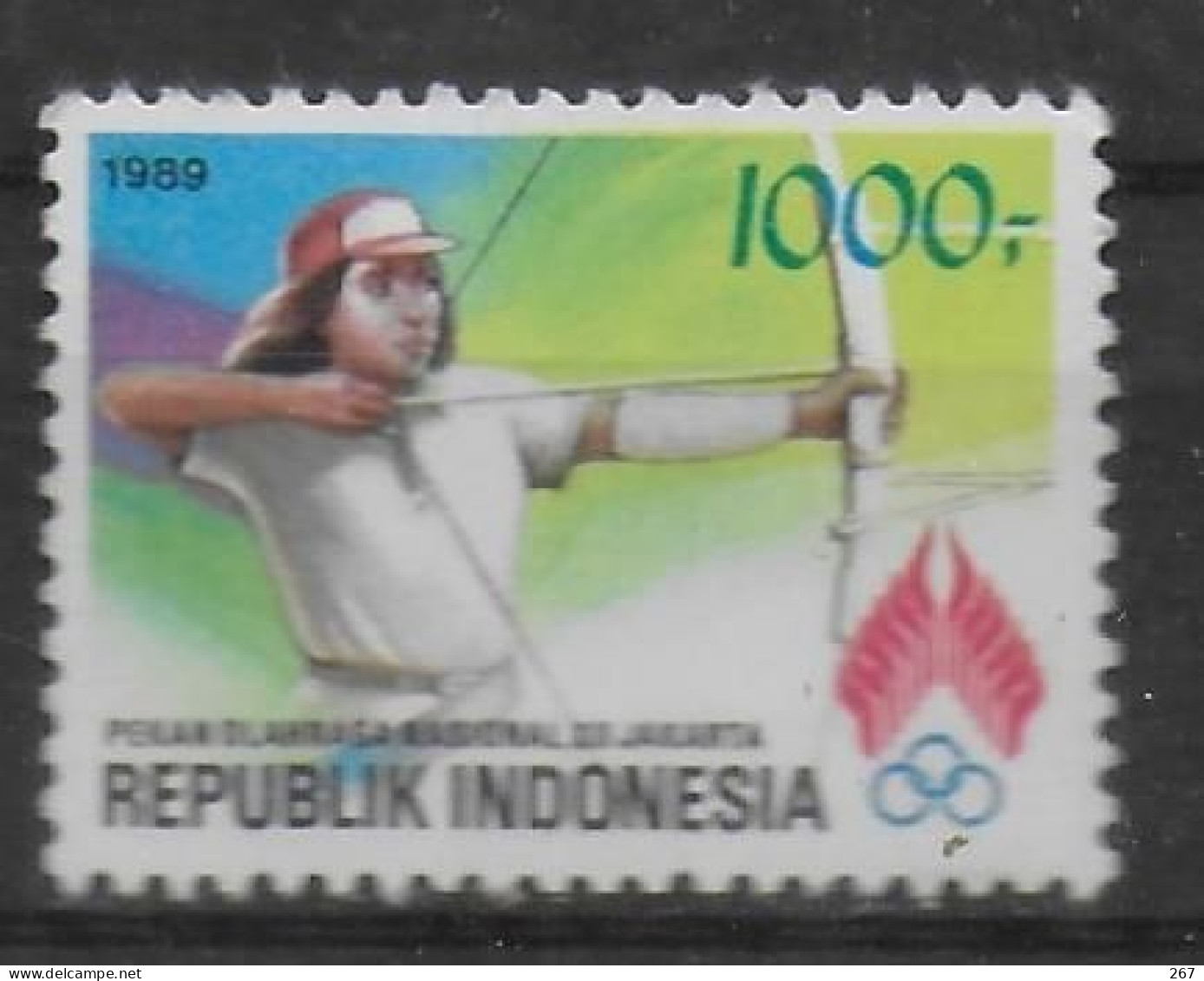 INDONESIE   N° 1201    * *  ( Cote 4e )  Tir A L Arc - Archery