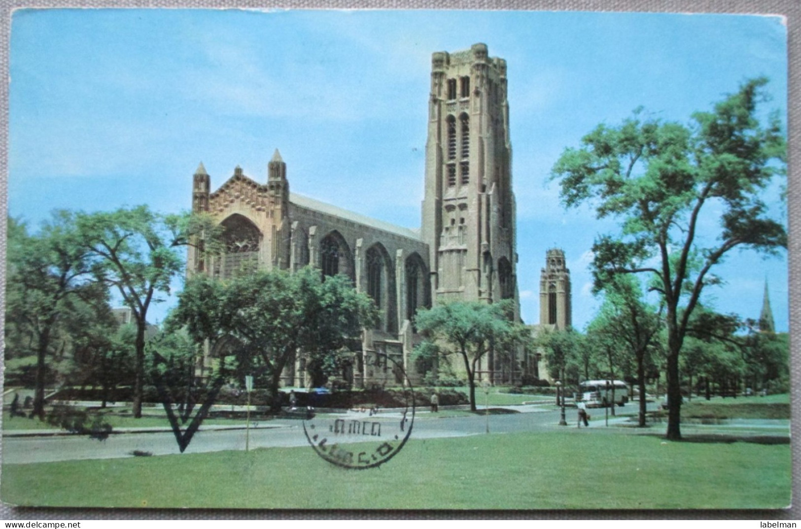 USA UNITED STATES CHICAGO ROCKEFELLER MOMORIAL CHAPEL CARD POSTCARD CARTE POSTALE ANSICHTSKARTE CARTOLINA POSTKARTE - Atlanta