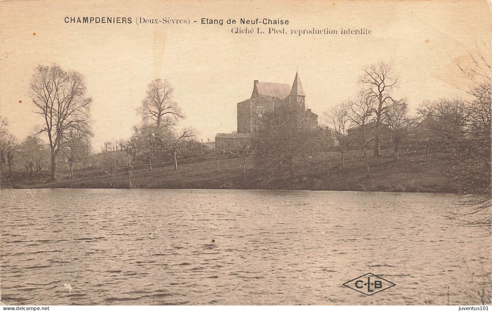 CPA Champdeniers-Etang De Neuf Chaise-TRES RARE         L2631 - Champdeniers Saint Denis