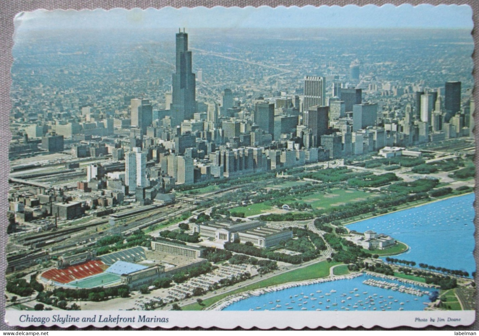 USA UNITED STATES CHICAGO SKYLINE LAKE MARINA KARTE CARD POSTCARD CARTE POSTALE ANSICHTSKARTE CARTOLINA POSTKARTE - Atlanta