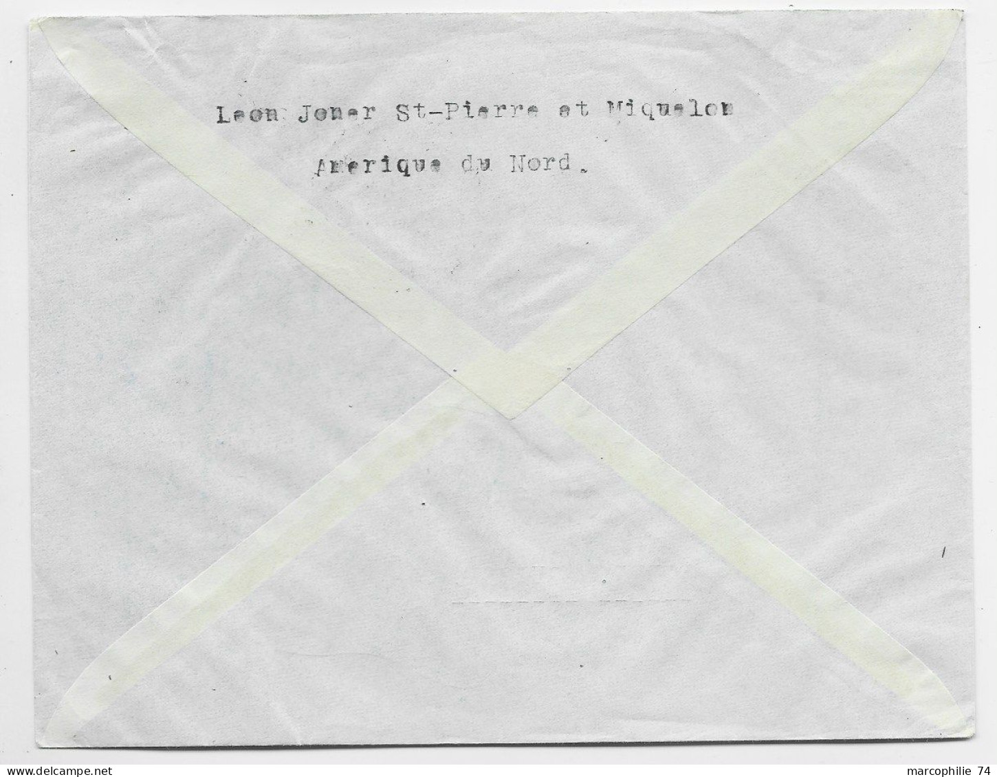 ST PIERRE ET MIQUELON 15FR FRANCE LIBRE SEUL LETTRE COVER AVION C. PERLE ST PIERRE ET MIQUELON POUR SUISSE - Covers & Documents