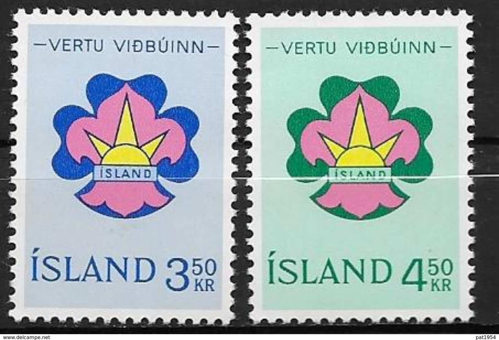 Islande 1964 N° 333/334  Neufs ** MNH Scout - Neufs