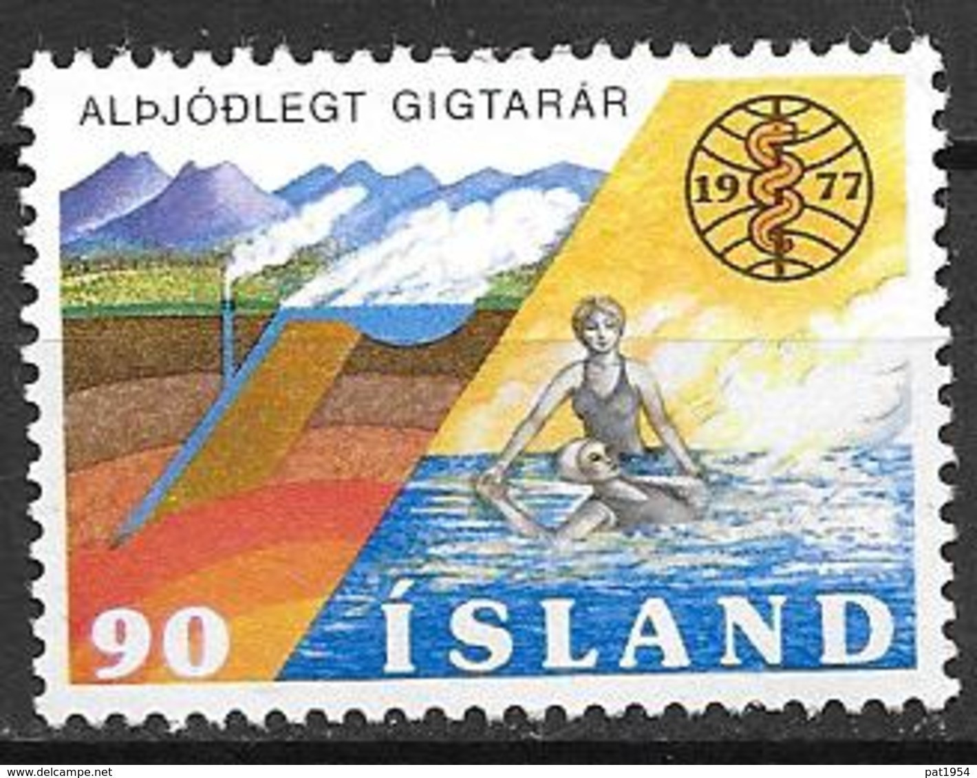 Islande 1977 N° 479 Neuf ** MNH Rhumatisme - Unused Stamps