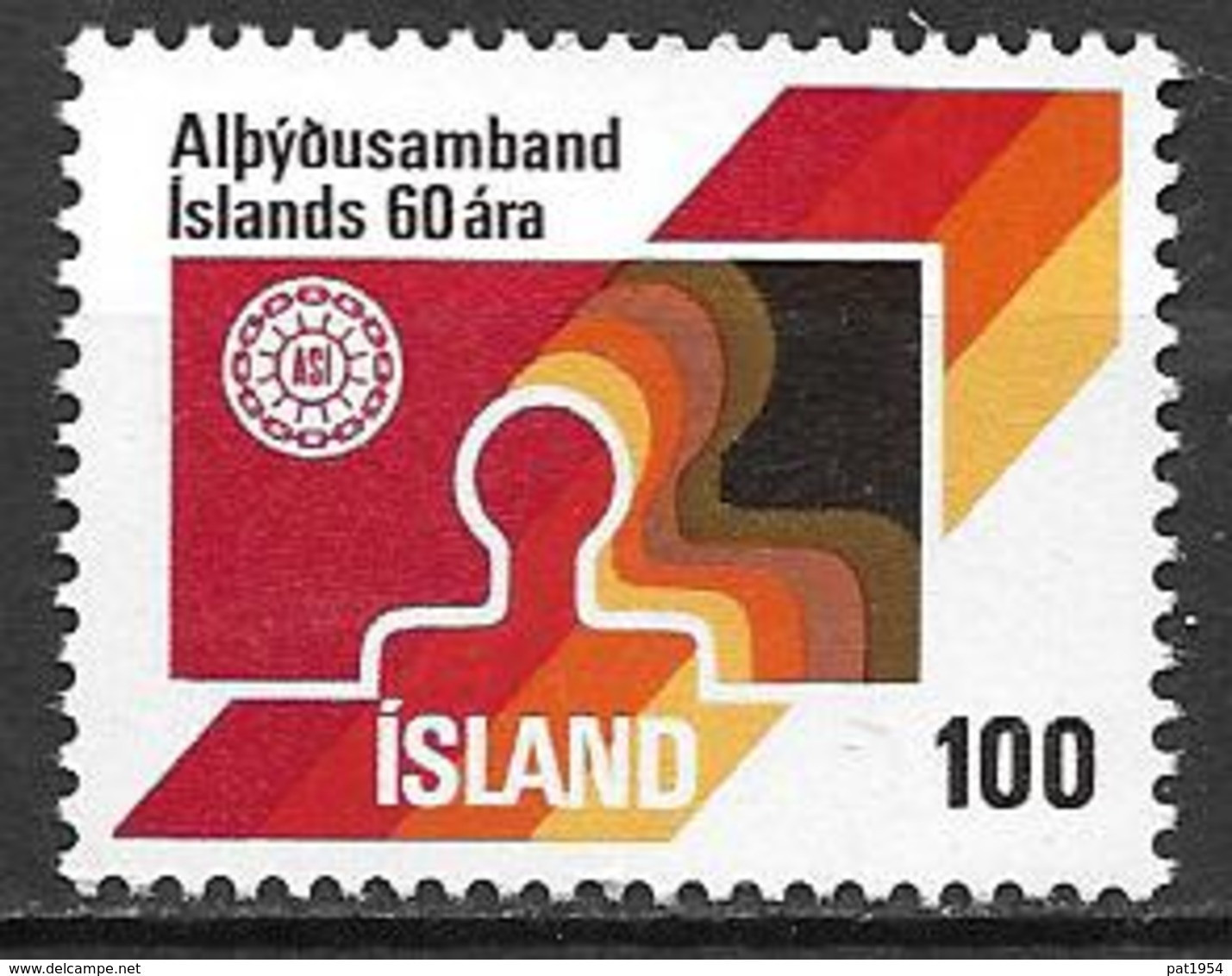 Islande 1976 N° 472 Neuf ** MNH Syndicats Ouvriers - Ongebruikt