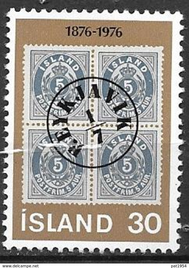 Islande 1976 N° 471 Neuf ** MNH Centenaire Du Timbre - Neufs