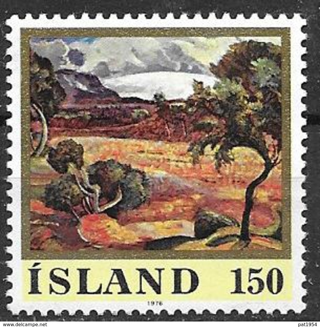 Islande 1976 N° 466 Neuf ** MNH Peinture De A. Jonsson, Glacier - Nuovi