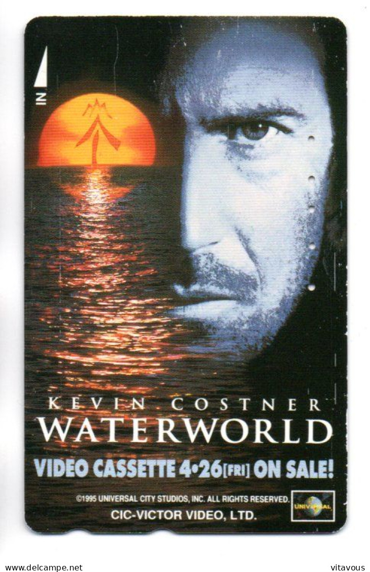 Cinéma Waterwirld - Kevin COSTNER Movie Télécarte Japon Vidéo-cassettee Phonecard  ( D 1011) - Film