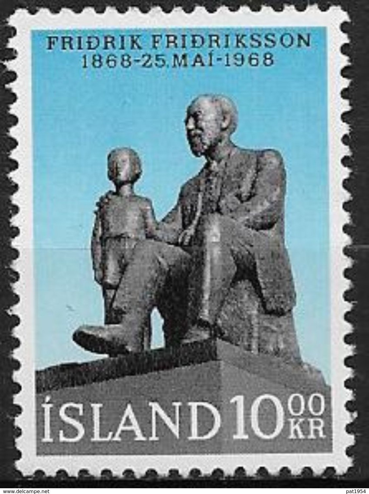 Islande 1968 N° 376  Neuf ** MNH Fridrik Fridriksson - Nuevos