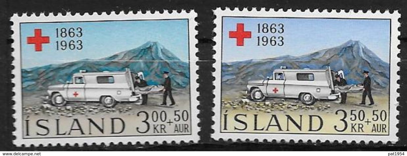 Islande 1963 N° 330/331  Neufs ** MNH Croix Rouge - Ongebruikt