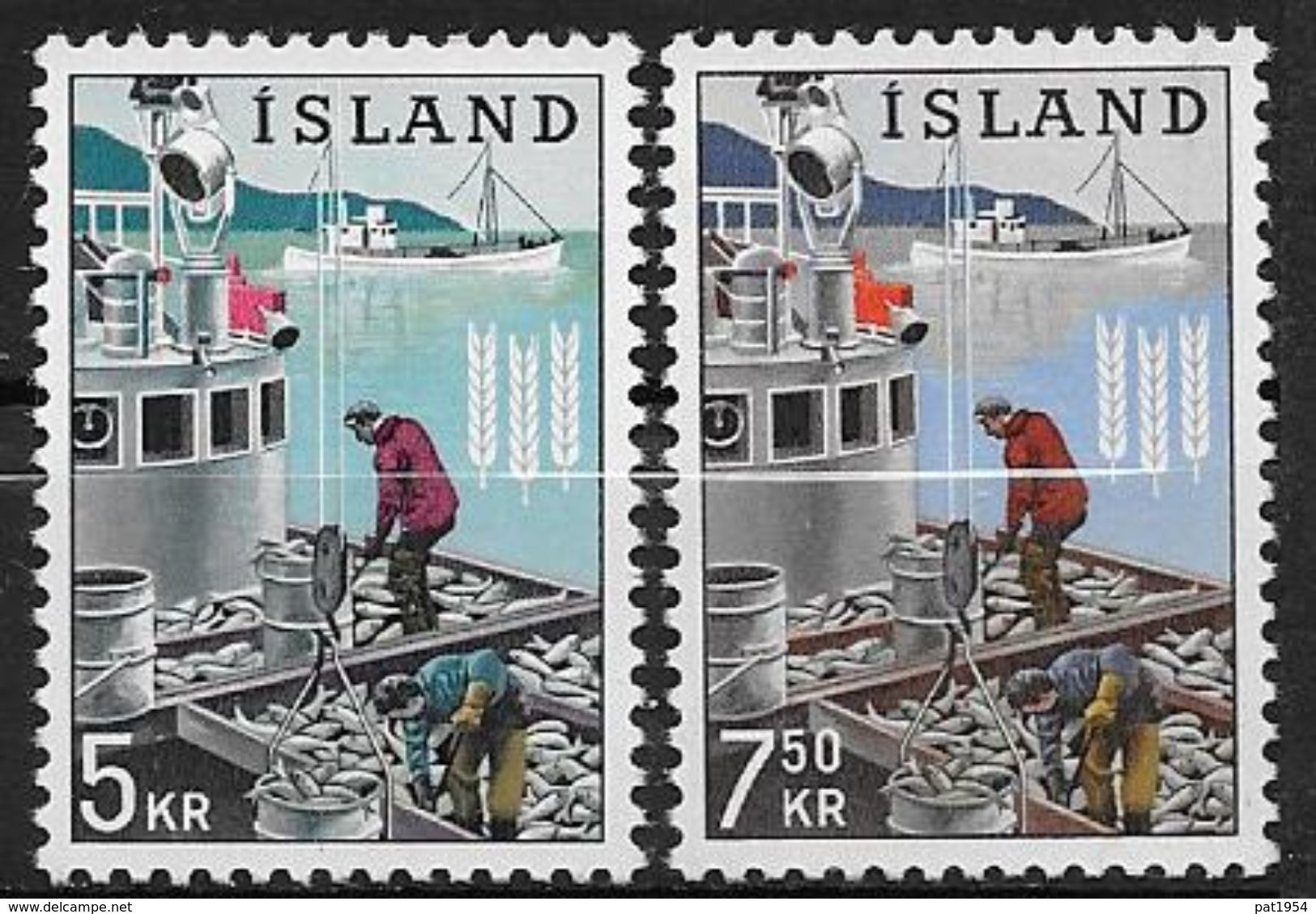 Islande 1963 N° 325/326  Neufs ** MNH Campagne Contre La Faim - Neufs