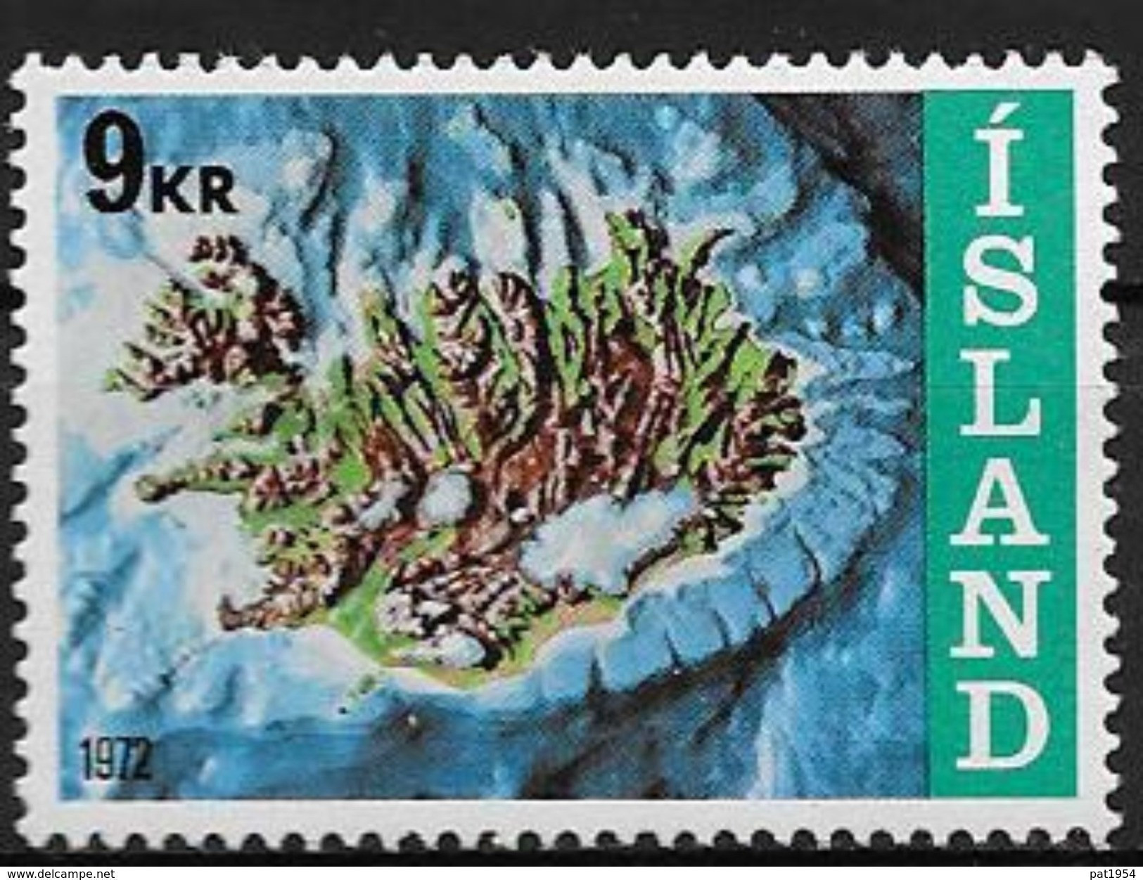 Islande 1972 N° 421  Neuf ** MNH Socle Continental - Unused Stamps