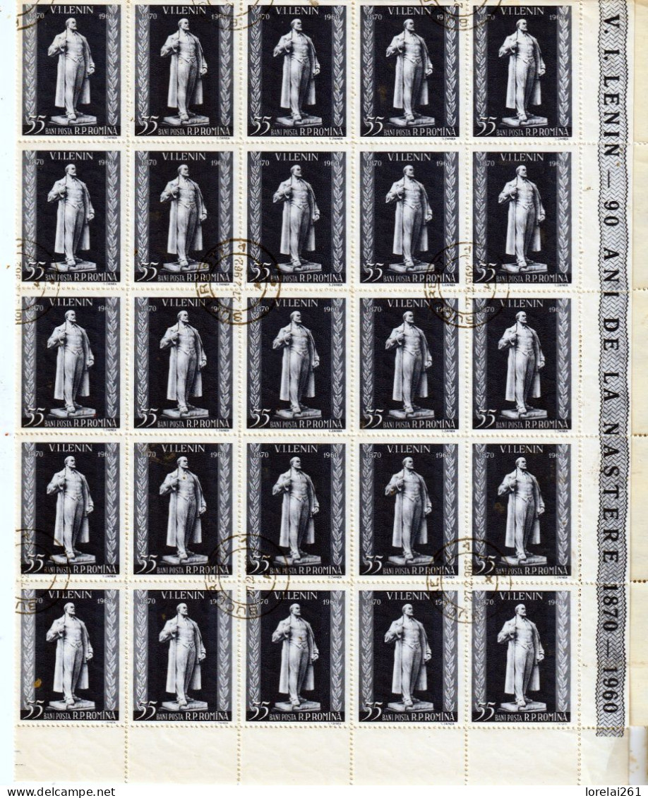 1960  - LENIN  FULL X 50 - Feuilles Complètes Et Multiples