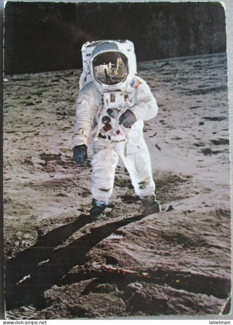 USA UNITED STATES MISC MAN ON THE MOON APOLLO ASTRONAUT CARD POSTCARD CARTE POSTALE ANSICHTSKARTE CARTOLINA POSTKARTE - Atlanta