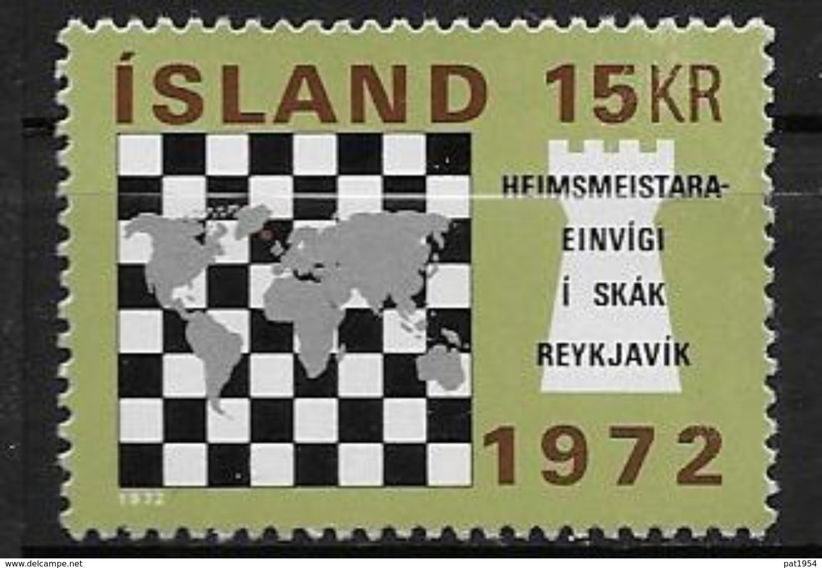 Islande 1972 N° 416  Neuf ** MNH Championnats D'échecs - Unused Stamps