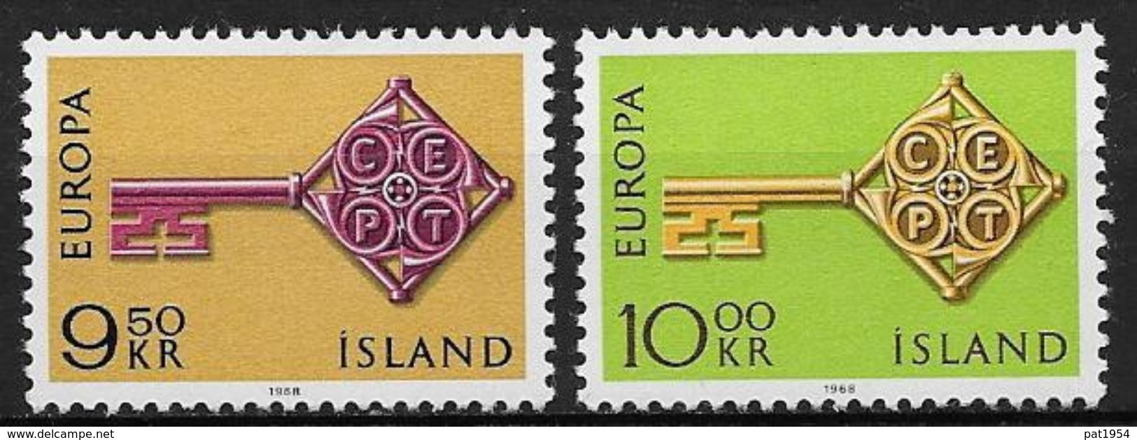 Islande 1968 N° 372/373  Neufs ** MNH Europa - Neufs