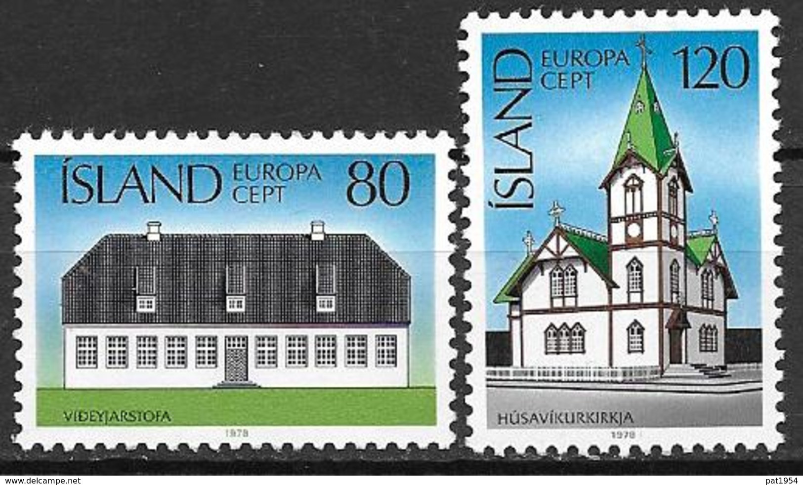 Islande 1978 N° 483/484 Neufs ** MNH Europa Monuments - Ongebruikt