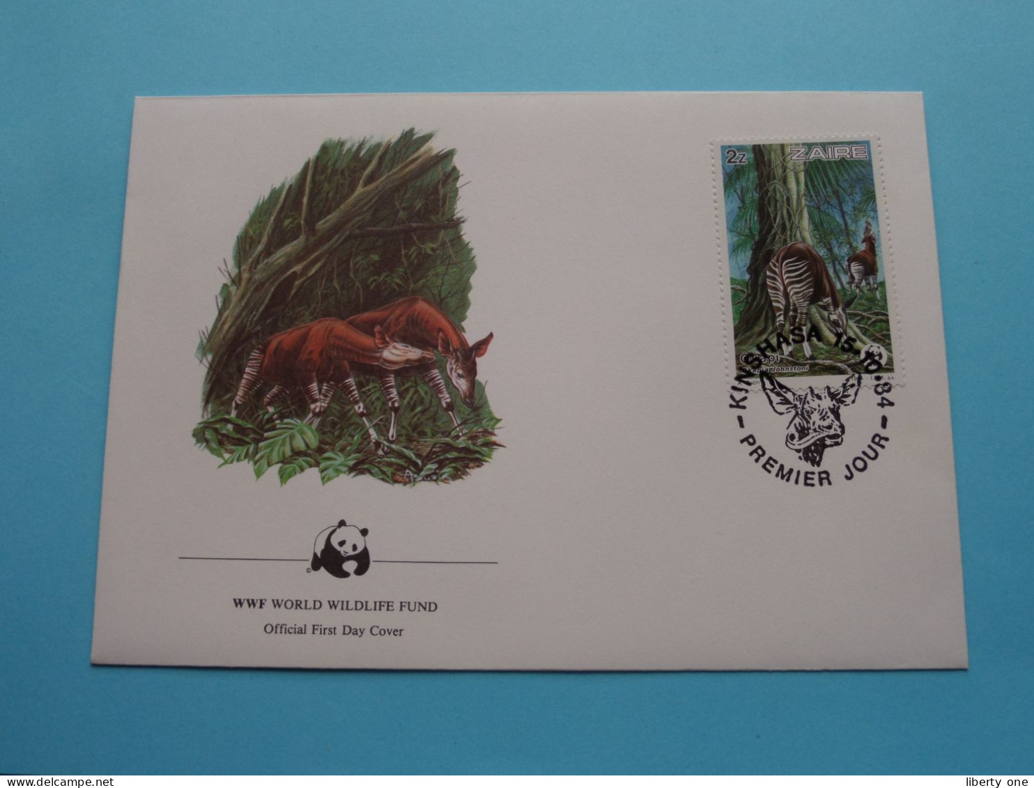 WWF World Wildlife Fund > Official FDC 1984 > ZAIRE Kinshasa ( See Scans For Detail ) ! - 1980-1989