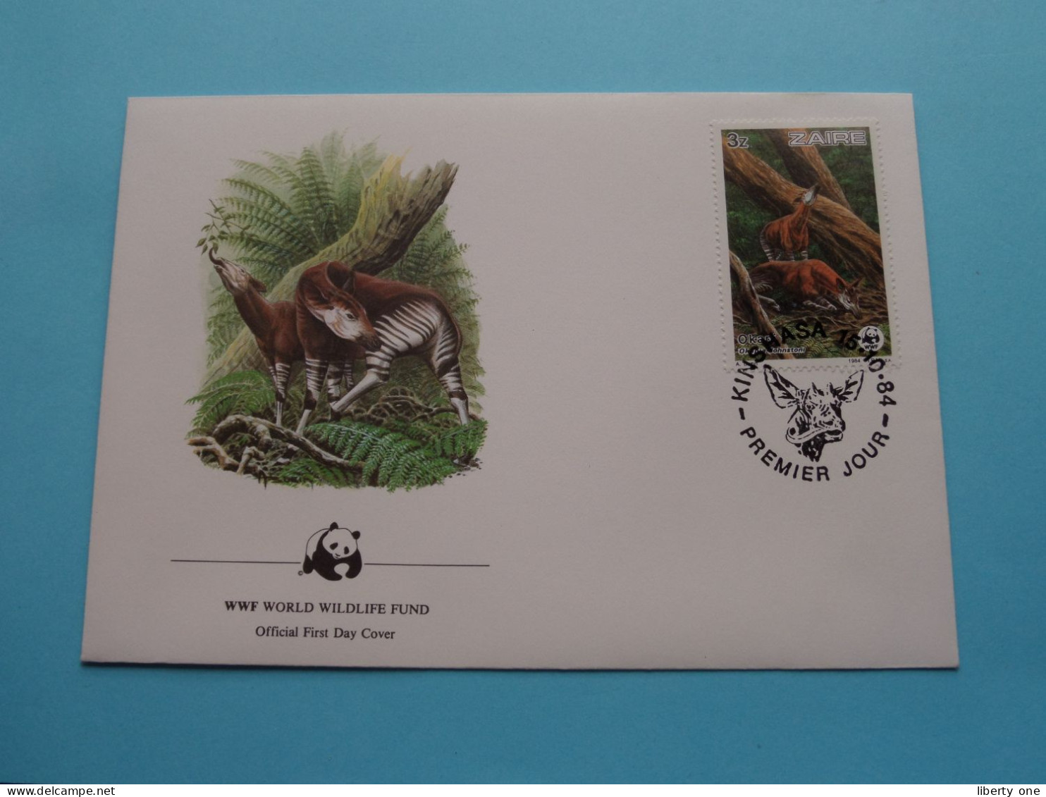 WWF World Wildlife Fund > Official FDC 1984 > ZAIRE Kinshasa ( See Scans For Detail ) ! - 1980-1989