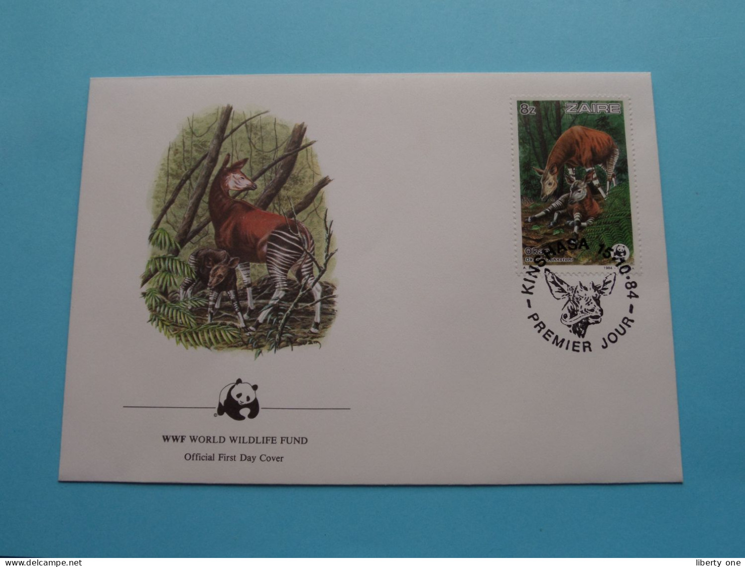 WWF World Wildlife Fund > Official FDC 1984 > ZAIRE Kinshasa ( See Scans For Detail ) ! - 1980-1989