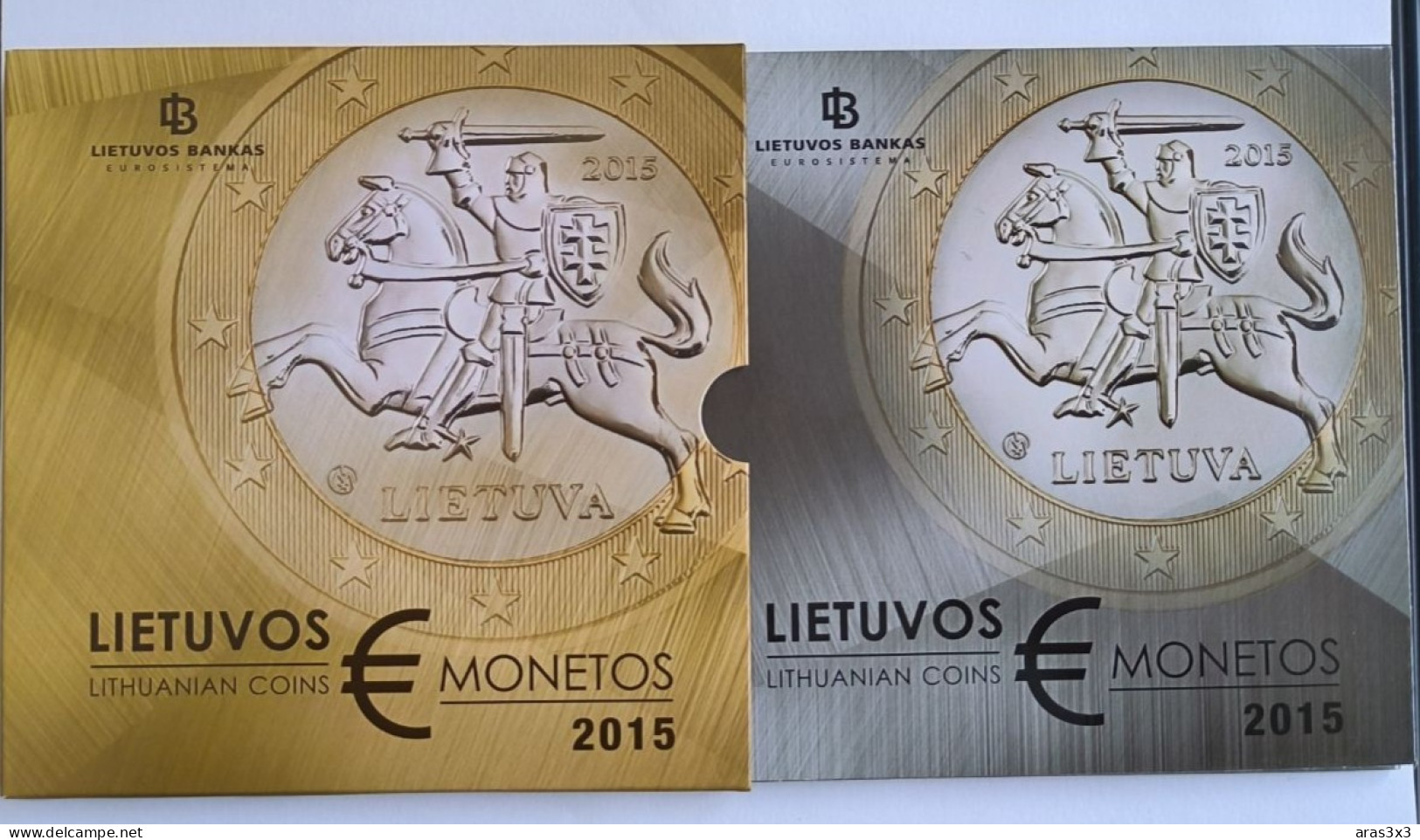 Original The First Set Of Euros In Lithuania 2015 . Euro Coins Lithuania . Uncirculated Quality BU - Lithuania