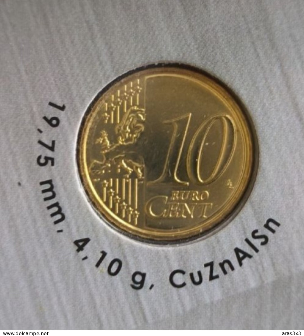 Original The first set of euros in Lithuania 2015 . Euro coins Lithuania . Uncirculated Quality BU