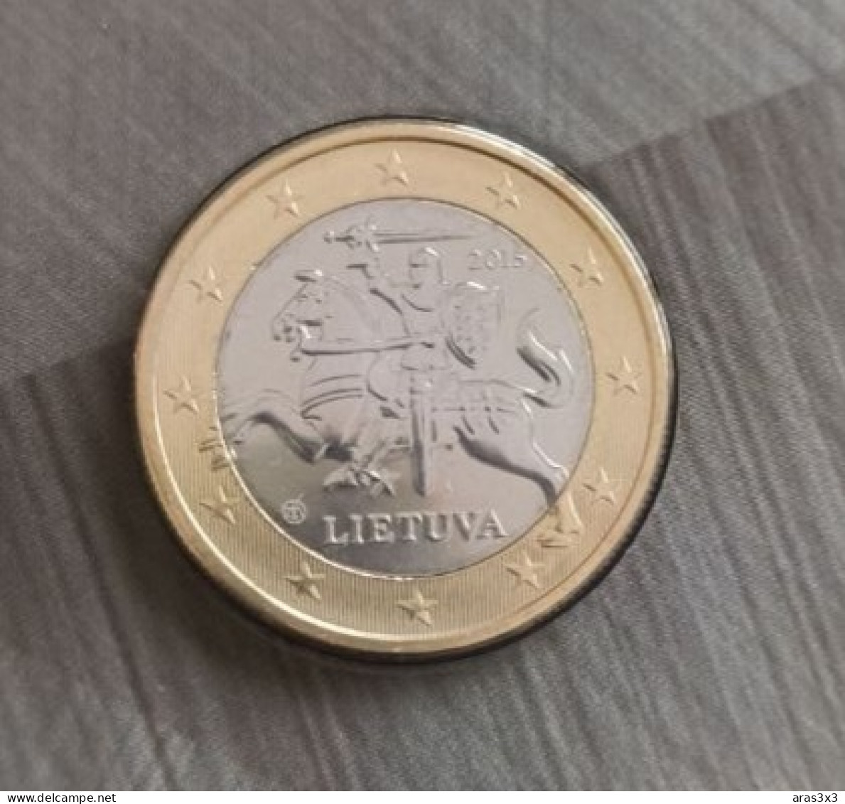 Original The first set of euros in Lithuania 2015 . Euro coins Lithuania . Uncirculated Quality BU